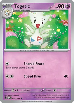 Togetic #84, Reverse Holo