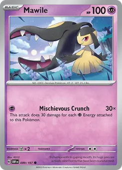 Mawile #89, Reverse Holo
