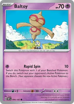 Baltoy #94, Reverse Holo