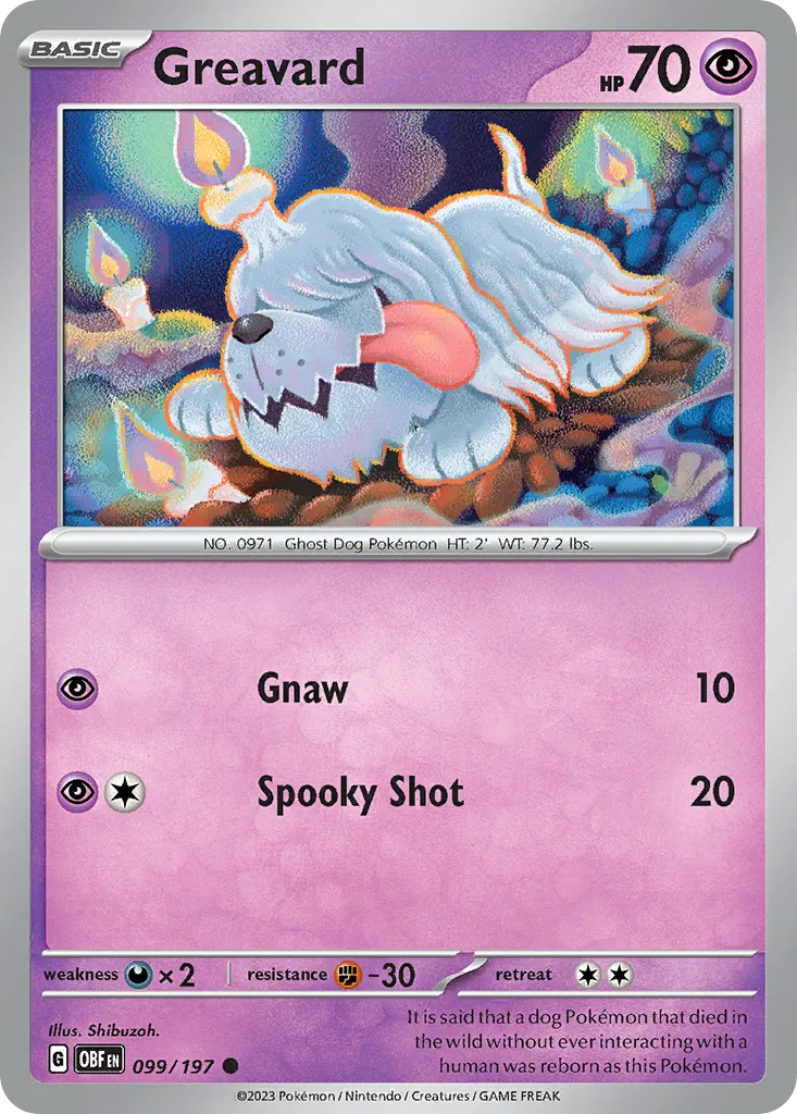 Greavard #99, Obsidian Flames