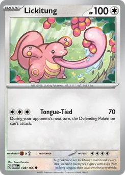 Lickitung #108, Reverse Holo