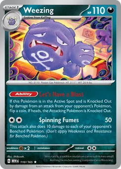 Weezing #110, Reverse Holo