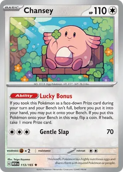 Chansey #113, Reverse Holo