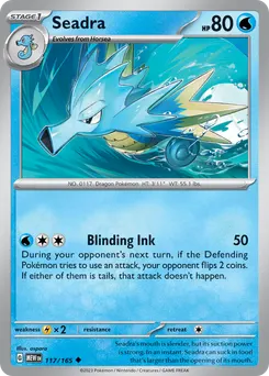 Seadra #117, Reverse Holo