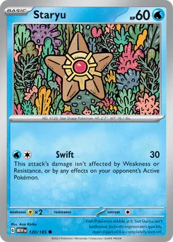 Staryu #120, Reverse Holo
