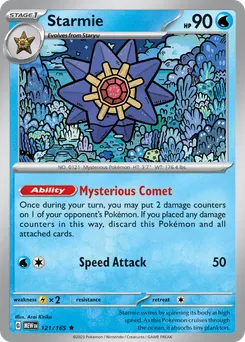 Starmie #121, Reverse Holo