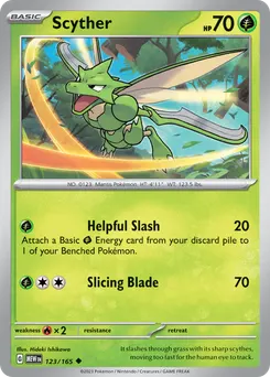 Scyther #123, Reverse Holo