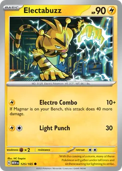 Electabuzz #125, Reverse Holo