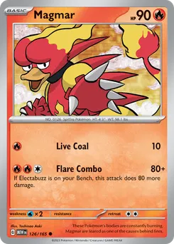 Magmar #126, Reverse Holo