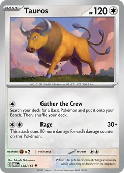 Tauros #128, Reverse Holo