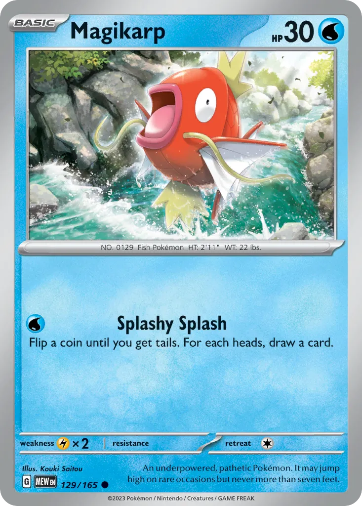 Magikarp #129, 151 Reverse Holo