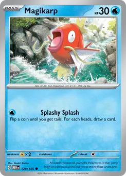 Magikarp #129, Reverse Holo