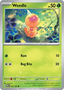 Weedle #13, Reverse Holo