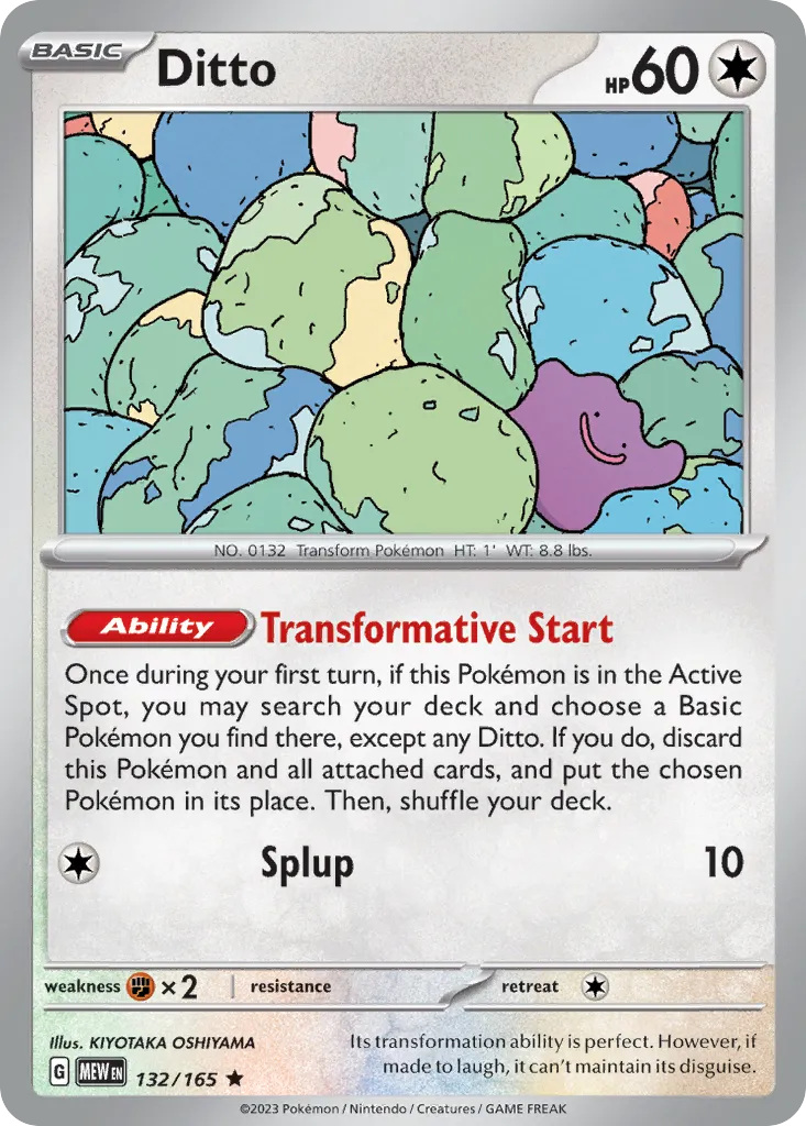 Ditto #132, 151 Reverse Holo