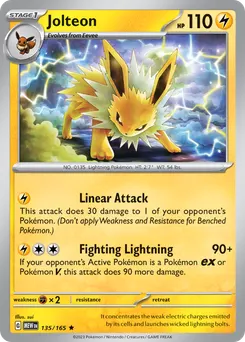 Jolteon #135, Reverse Holo
