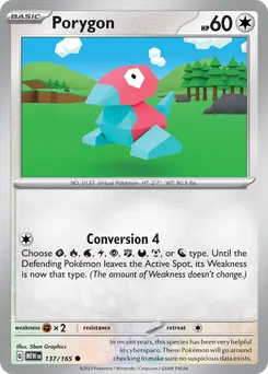 Porygon #137, Reverse Holo