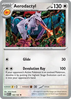 Aerodactyl #142, Reverse Holo