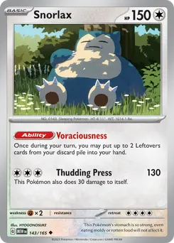 Snorlax #143, Reverse Holo