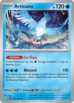 Articuno #144, Reverse Holo