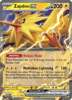 Zapdos ex #145, Standard