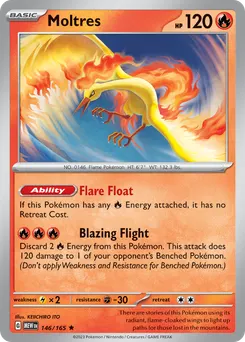 Moltres #146, Reverse Holo