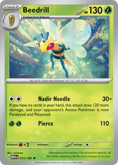 Beedrill #15, Reverse Holo