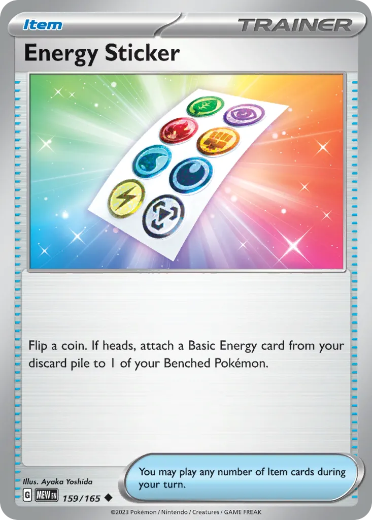 Energy Sticker #159, 151 Reverse Holo