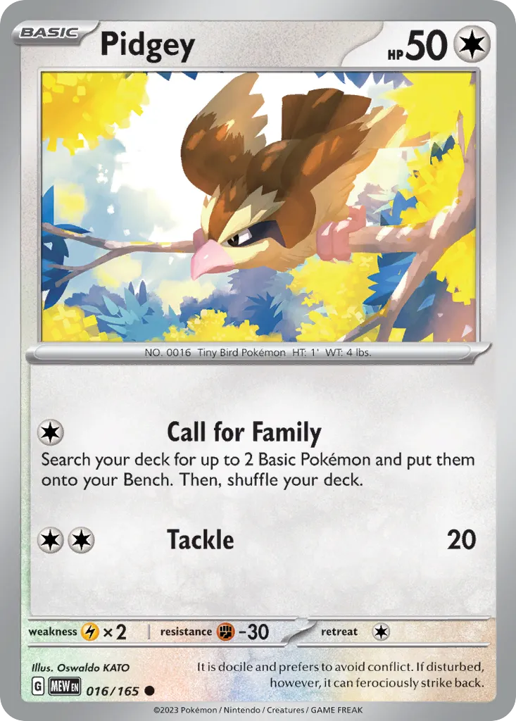 Pidgey #16, 151