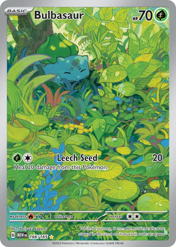 Bulbasaur #166, 151 Illustration Rare
