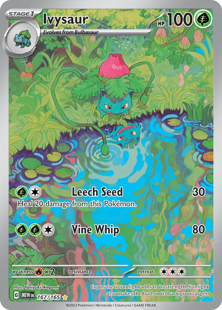 Ivysaur #167, 151 Illustration Rare