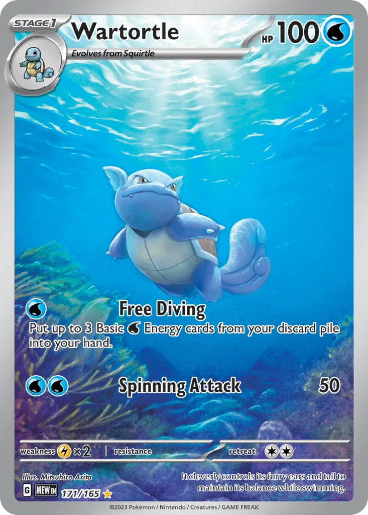 Wartortle #171, 151 Illustration Rare