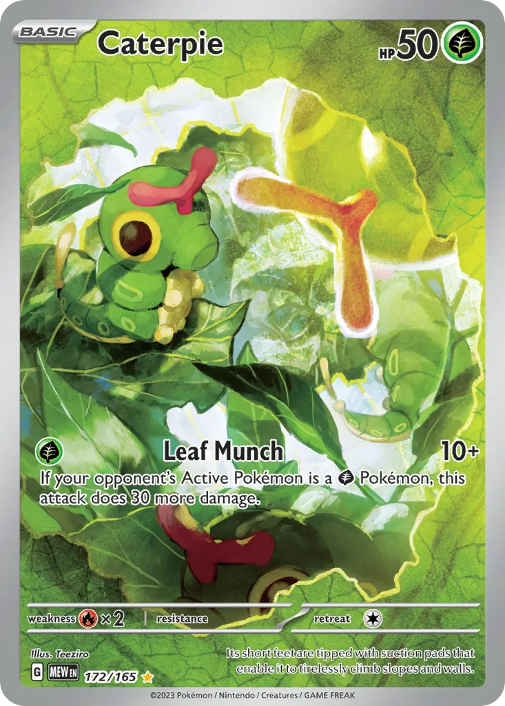 Caterpie #172, 151 Illustration Rare