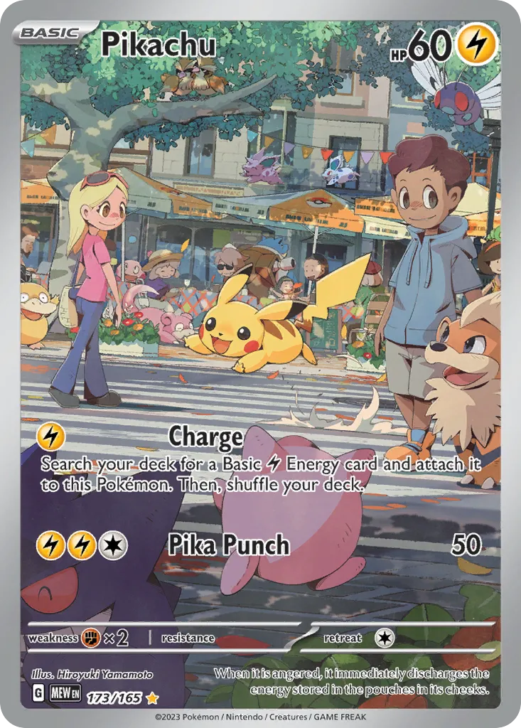 Pikachu #173, 151 Illustration Rare