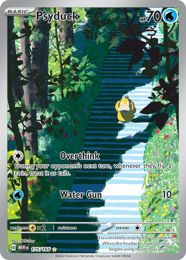 Psyduck #175, 151 Illustration Rare