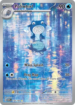 Poliwhirl #176, Illustration Rare