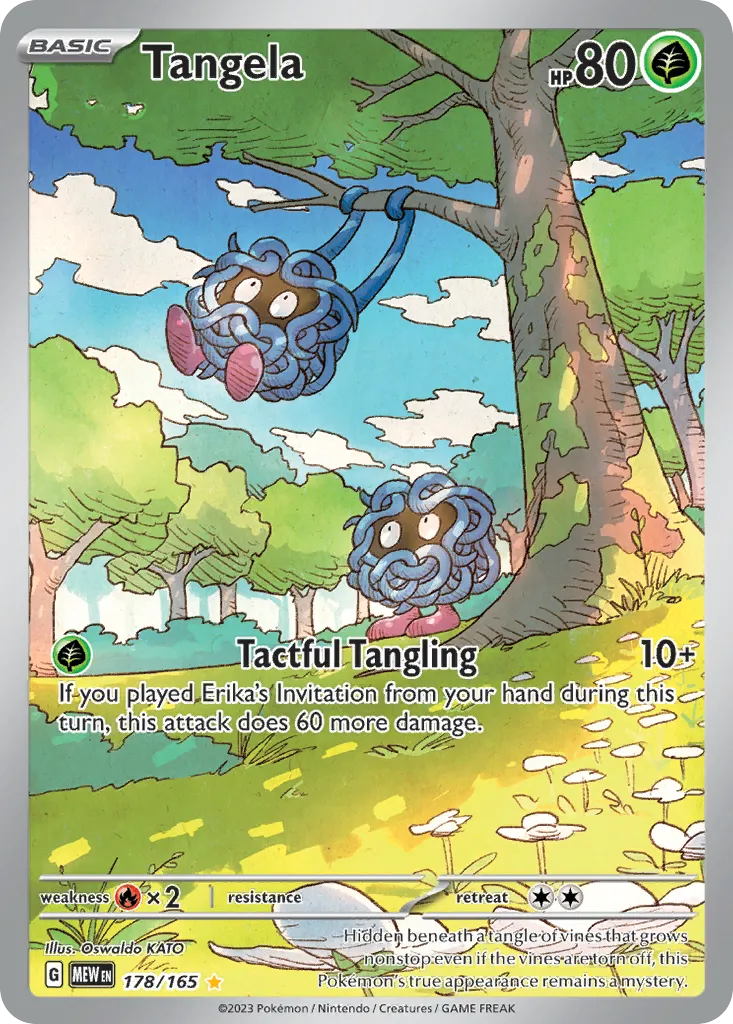 Tangela #178, 151 Illustration Rare