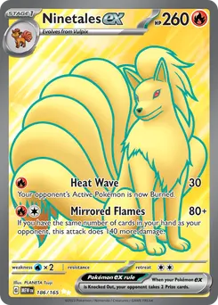 Ninetales ex #186, Ultra Rare