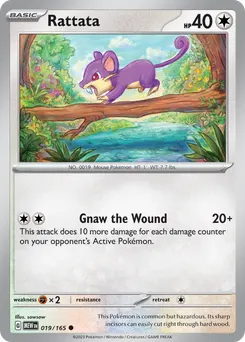 Rattata #19, Reverse Holo