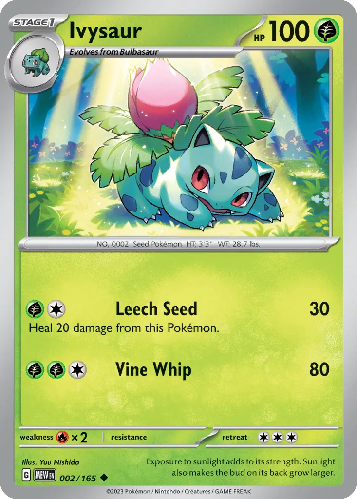Ivysaur #2, 151 Reverse Holo