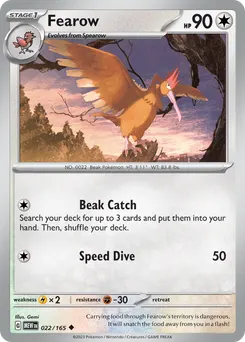 Fearow #22, Reverse Holo