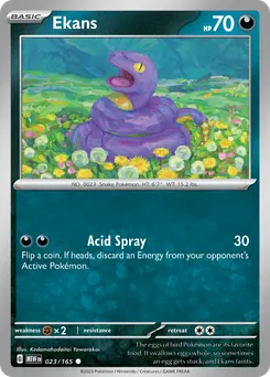 Ekans #23, Reverse Holo