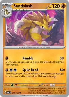 Sandslash #28, Reverse Holo