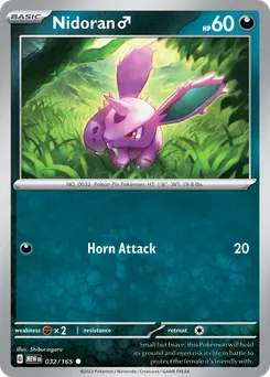 Nidoran ♂ #32, Reverse Holo
