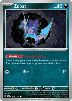 Zubat #41, Reverse Holo