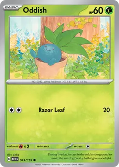 Oddish #43, Reverse Holo