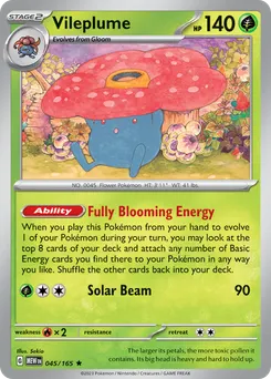 Vileplume #45, Reverse Holo