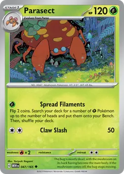 Parasect #47, Reverse Holo