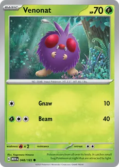Venonat #48, Reverse Holo