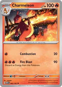 Charmeleon #5, Reverse Holo