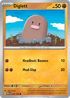 Diglett #50, Reverse Holo